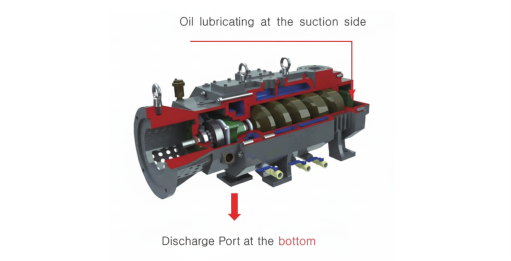 Dry Screw Vacuum Pump - Bottom